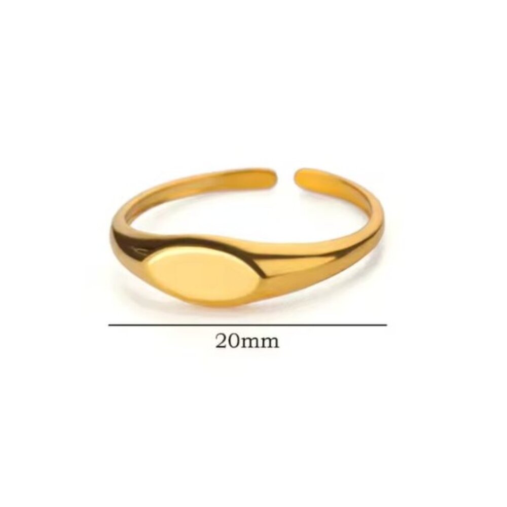 14k Gold Filled Adjustable Stackable Ring - image 1